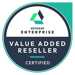 Netgear Value Added Reseller Certification Badge.